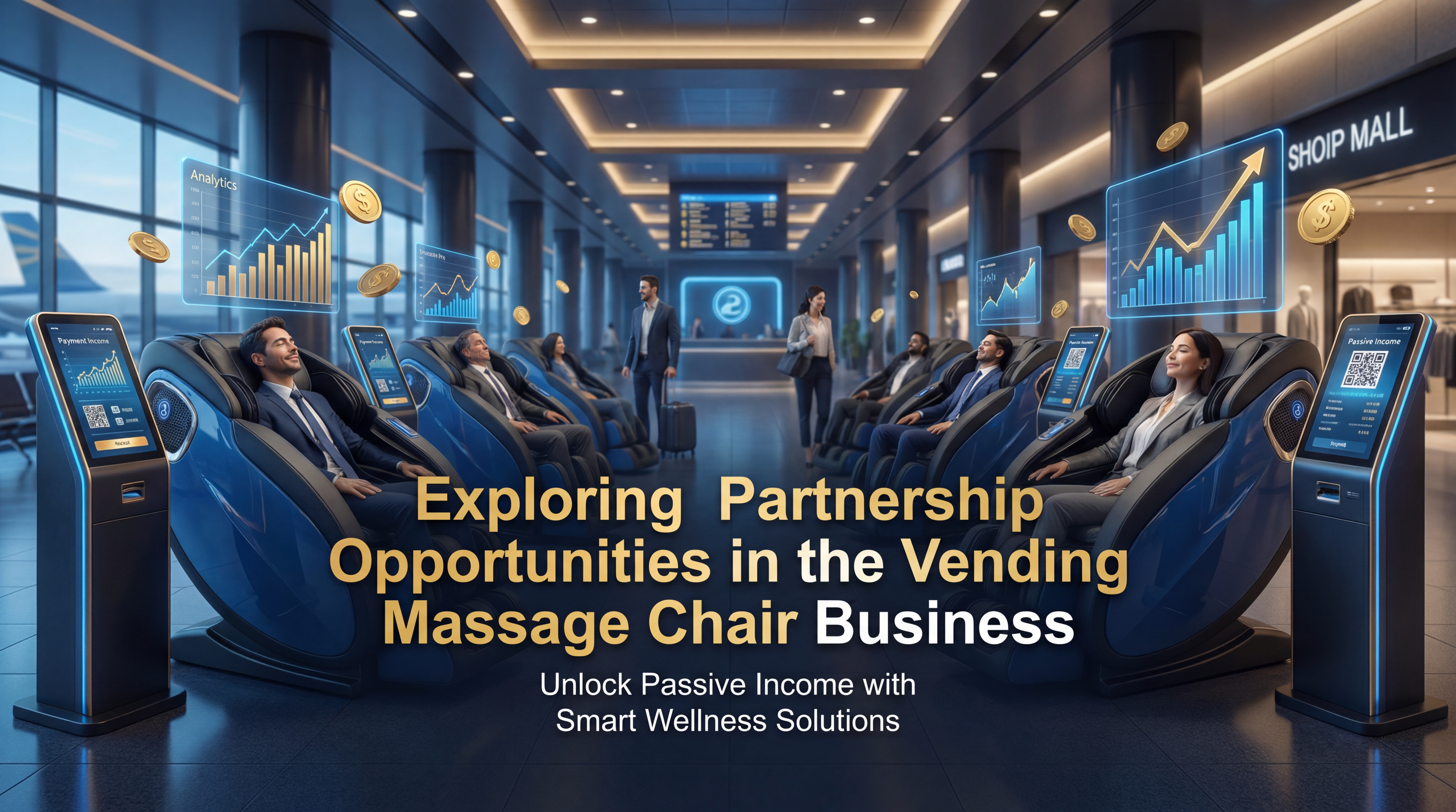 Vending massage chair passive income business